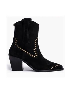 Suede studded ankle boots CARA Like New (Size 7)